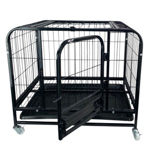 Gaiola Pet Gato Cao Cachorro Canil Pet Shop Bandeja Removivel Rodinhas Transporte Resistente Seguro 