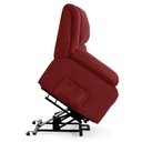 Ver imagem 5 de Poltrona do Papai Reclinável Sala de Cinema Madrid Elevação Lift Elétrico Veludo Vermelho G23 Gran B