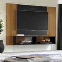 Ver imagem 1 de Painel para Tvs 42" Navi Preto Fosco Ripado Bechara