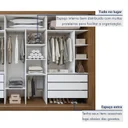 Ver imagem 5 de Guarda Roupa Casal Premium Liv 3 Portas de Correr e 6 Gavetas 242cm Yescasa