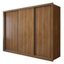 Ver imagem 2 de Guarda Roupa Casal Premium Liv 3 Portas de Correr e 6 Gavetas 242cm Yescasa Marrom/Carvalho