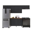 Ver imagem 2 de Cozinha Completa Bariloche 10 Portas 2 Gavetas com Tampo 100% MDF Chumbo - Indekes