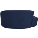 Ver imagem 7 de Sofá Curvo 2 Lugares 150cm Eron Braço Esquerdo Veludo Azul Marinho - Nexta Casa