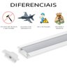 Perfil De Led Slim Para Embutir Gesso Marcenaria 1m Branco - 3
