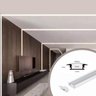 Perfil De Led Slim Para Embutir Gesso Marcenaria 1m Branco - 6