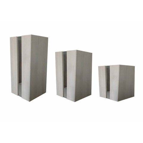 Kit Cachepo Vaso Decorativo para Plantas em Mdf com Espelho Serena
