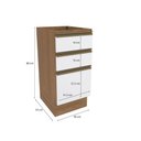 Ver imagem 3 de Balcão 3 Gavetas Kappesberg Celeste 100% Mdf Nogueira-branco 40cm
