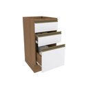 Ver imagem 4 de Balcão 3 Gavetas Kappesberg Celeste 100% Mdf Nogueira-branco 40cm
