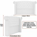 Ver imagem 3 de Cabeceira para Cama Box Casal 182cm Kendi Veludo Nobre Avelã - Sallar Home