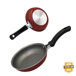 Panela Frigideira para Cozinha Vermelha 14cm - 2