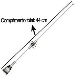 Antena Móvel Dual Band Suporte Magnético Imã com Cabo 4 Metros Adaptador Baofeng Sma Femea X Uhf Fem - 2