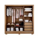 Ver imagem 4 de Guarda Roupa Topazio 3 Pts 3 Gavetas com 2 Kit Espelho 6 Pés Clic Móveis