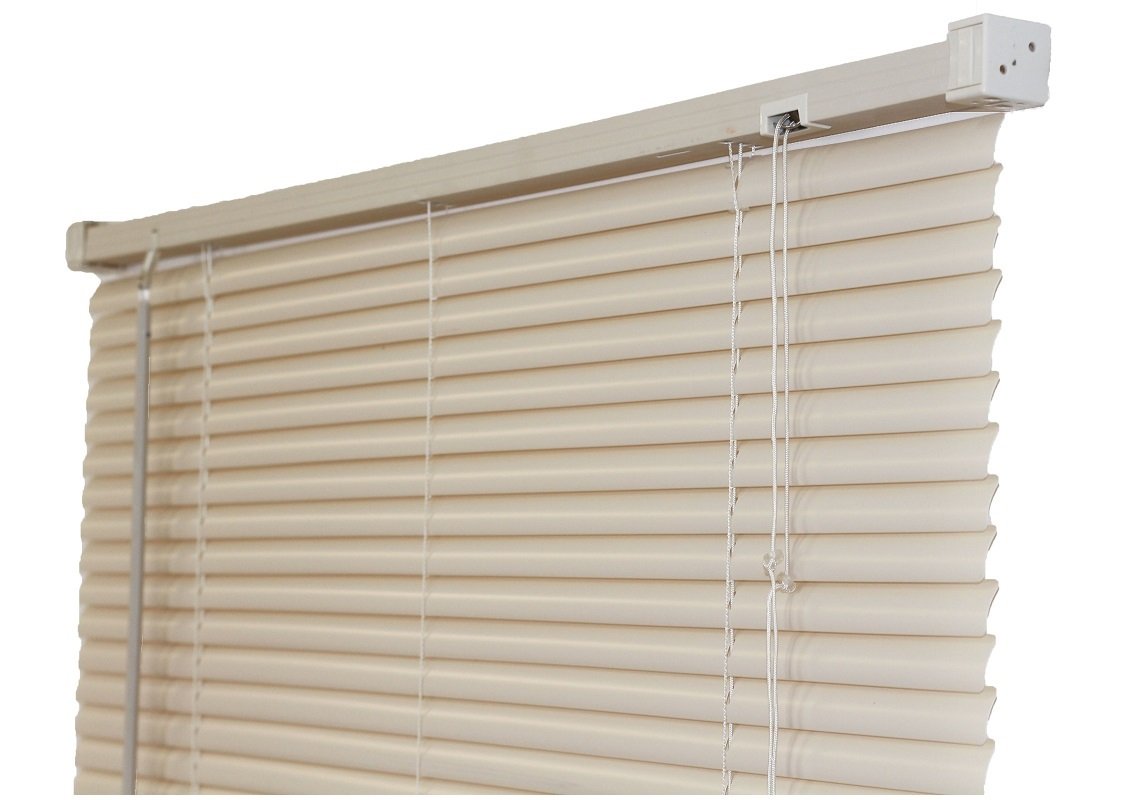 Persiana Horizontal Cortina PVC Bege 60 (L) x 80 (A) cm 0,60 x 0,80 Completa C/ Kit de Instalação - 6