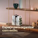 Ver imagem 7 de Aparador Sala Cozinha com Prateleiras Pé em Metal 135cm Evan Castanho H01 - D’Rossi
