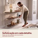 Ver imagem 5 de Aparador Sala Cozinha com Prateleiras Pé em Metal 135cm Evan Castanho H01 - D’Rossi