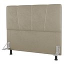Ver imagem 2 de Cabeceira Cama Box Casal Queen Size Amber 160cm Estofada Linho Bege - Abmaza