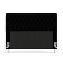 Ver imagem 3 de Cabeceira Bellatrix 160 Queen N-024 Veludo Preto Aradecor
