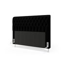 Ver imagem 2 de Cabeceira Bellatrix 160 Queen N-024 Veludo Preto Aradecor
