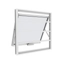 Ver imagem 1 de Janela Maxim-Ar com Grade 80CMX60CM em Alumínio Branco com Vidro – Vitrolar