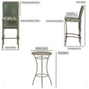 Ver imagem 2 de Mesa Bistrô e 2 Banquetas Roma Fendi Corda Náutica Estofado 5 Trama Original