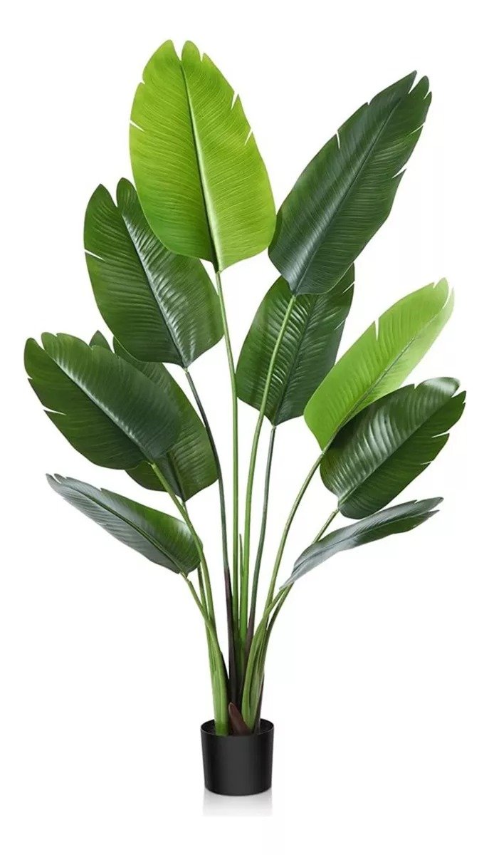 Bananeira Artificial Viajante para Decoração Planta Realista 1.20m - 8