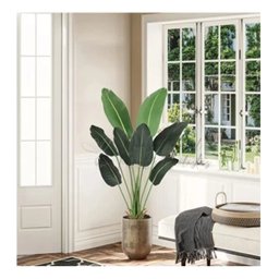 Bananeira Artificial Viajante para Decoração Planta Realista 1.20m - 1