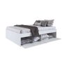 Kit Quarto Casal C/ Cama, Guarda Roupa e Mesas de Cabeceira Cj061 Art In Móveis - Branco - 8