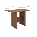Ver imagem 2 de Mesa De Jantar 4 Lugares Milano Carvalho
