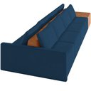 Ver imagem 4 de Sofá Ilha Modular para Sala 392cm com Puff Dublin K01 Veludo Azul Sintético Caramelo - Lyam Decor