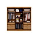 Ver imagem 3 de Guarda Roupa Casal 6 Portas e 8 Gavetas New Vértice/messina Cumaru - Novo Horizonte