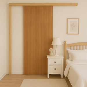 Porta de Correr P/ Verniz Kit 210x70 Completa