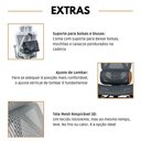 Ver imagem 3 de Kit 6 Cadeiras de Escritório Presidente Executiva Oficial Titan Preto