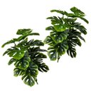 Ver imagem 4 de 1 Planta Artificial Costela de Adão (70cm) Realista 24 Folhas Toque Real Decoração Luxo Casa e Sala