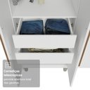 Ver mais imagens de Guarda-Roupa Casal com Pés 8 Portas Batentes com Espelho Saturno Madesa