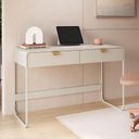 Ver imagem 6 de Escrivaninha Organico 2 Gavetas 125 cm 28067 Off White Artesano