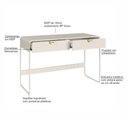 Ver imagem 5 de Escrivaninha Organico 2 Gavetas 125 cm 28067 Off White Artesano
