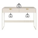 Ver imagem 4 de Escrivaninha Organico 2 Gavetas 125 cm 28067 Off White Artesano