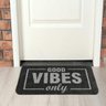 Capacho Carpet Good Vibes Only Cinza Único - 1