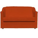 Ver imagem 3 de Kit Namoradeira + 4 Poltronas Decorativas para Sala Mila Suede Cores Pé de Plastico Cromado