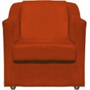 Ver imagem 7 de Kit Namoradeira + 4 Poltronas Decorativas para Sala Mila Suede Cores Pé de Plastico Cromado