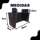 Ver imagem 3 de Kit 4 Pé Armário Roupeiro Guarda Roupa Canto Ivy:preto