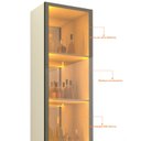 Ver imagem 5 de Torre Cristaleira Uma Porta Reflecta com Led Off White Matiz