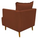 Ver imagem 5 de Poltrona Decorativa para Sala Recepção Escritório Consultório Reforçada Eliza Tecido Suede