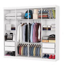 Ver imagem 2 de Guarda Roupa Rubi 8 Portas Branco - Carioca Móveis