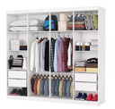 Ver imagem 2 de Guarda Roupa Rubi 8 Portas Branco - Carioca Móveis
