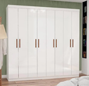 Ver imagem 1 de Guarda Roupa Rubi 8 Portas Branco - Carioca Móveis