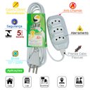 Ver imagem 2 de Extensão Elétrica 3 Metros Cabo 3x0,75  2p+t Certificada