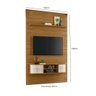 Rack Suspenso com Painel para Tvs até 65'' Monte Carlo Naturale Off White Madetec - 3
