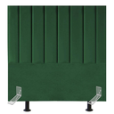 Ver imagem 1 de Cabeceira Estofada de Cama Solteiro Box 100 Cm Catarina Suede e Frame:verde