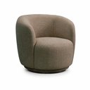 Ver imagem 2 de Kit 2 Poltronas Decorativas Sala de Estar Melissa Giratória Linho Marrom Claro M1 - Monari Design